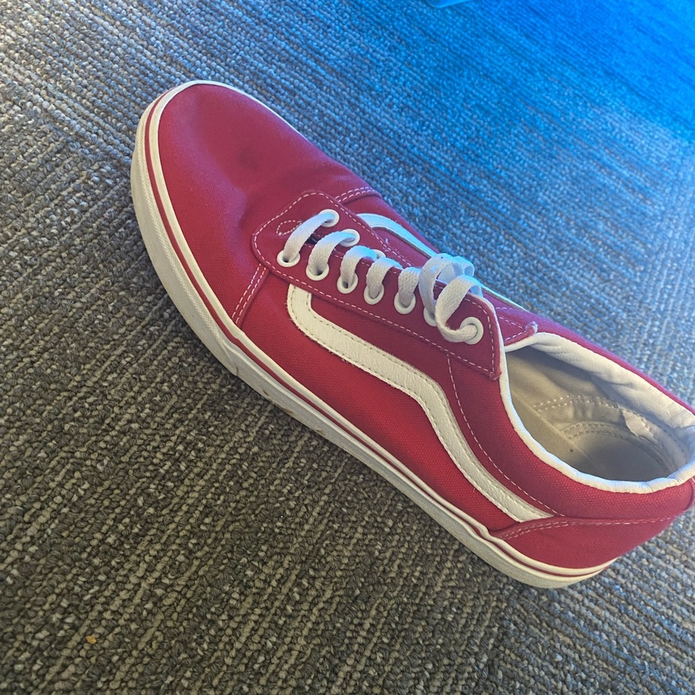 Red vans old school